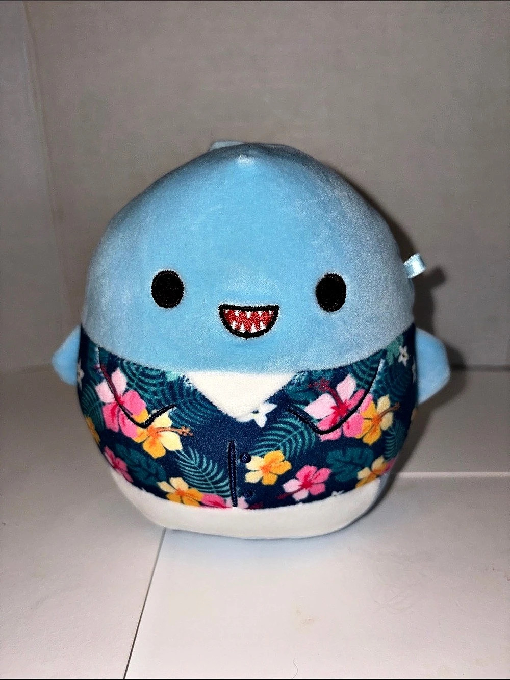 Squishmallows Rey the Shark (Hawaiian Shirt Mystery Squad) Shark Plush